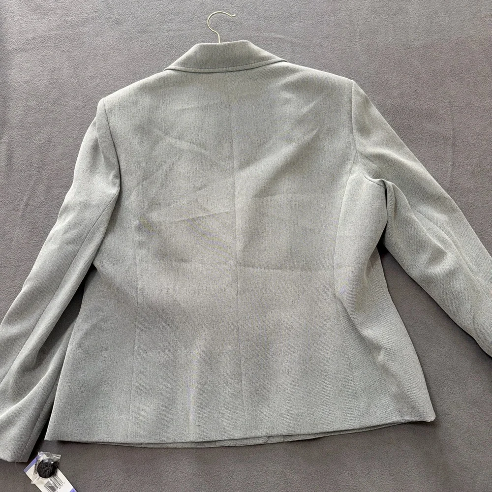 LeSuit Women’s Vienna Stone/Gray Textured Pants Suit Jacket- 18-Classic/ NWT - Picture 7 of 13